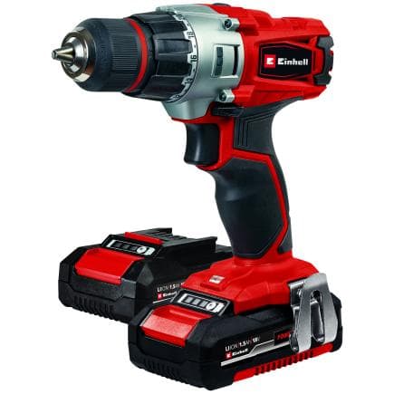 EINHELL 4513830 - Kit TE-CD 18/2 Li (2x1,5 Ah) - Perceuse-visseuse sans fil 18V 1,5Ah en mallette (avec 2 batteries et chargeur)