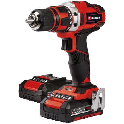 EINHELL 4513934 - TE-CD 18/40 Li +69 (2x2,0 Ah) - Perceuse-visseuse sans fil 18V 2Ah en mallette avec jeu d'accessoires (avec 2 batteries et...