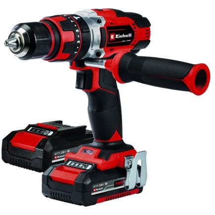EINHELL 4513935 - TE-CD 18/48 Li-i (2x2.0Ah) - Visseuse à percussion sans fil 18V 2Ah (avec 2 batteries et chargeur)