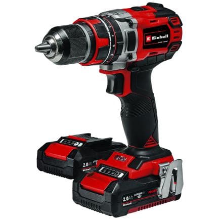 EINHELL 4513940 - TP-CD 18/50 Li-i BL (2x2,0Ah) - Perceuse-visseuse à percussion sans fil 18V 2Ah en mallette (avec 2 batteries et chargeur)