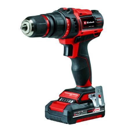 EINHELL 4513990 - TE-CD 18/45 3X-Li +22 1x2.0Ah - Perceuse-visseuse sans fil 18V 2Ah avec 22 accessoires en mallette (avec batterie et chargeur)
