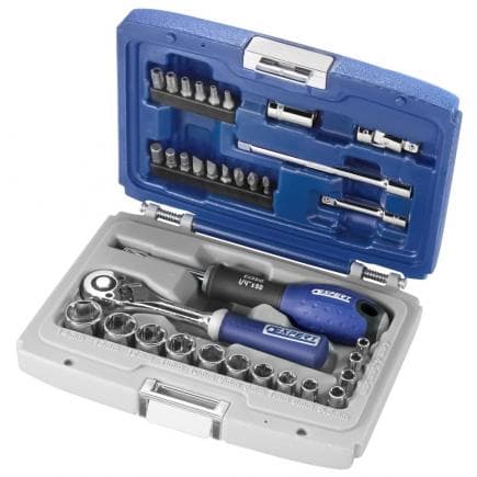 EXPERT E194672 - Assortiment de douilles et accessoires 1/4'' métriques 34 pièces
