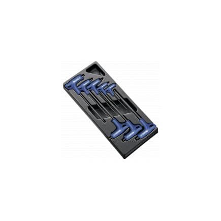 EXPERT E121609 - Module de 8 clés mâles en T avec manche hexagonal