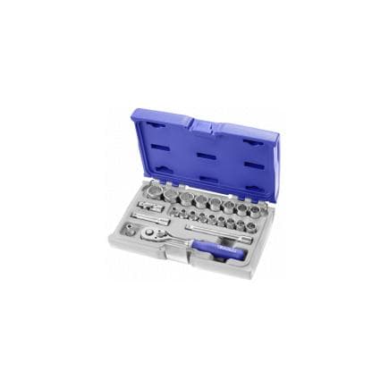 EXPERT E031805 - Assortiment de douilles 3/8'' polygonales métriques 22 pièces