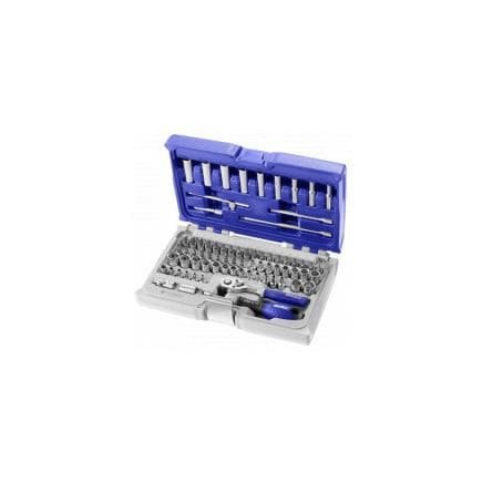 EXPERT E030707 - Assortiment de douilles et accessoires 1/4'' mixtes 73 pièces