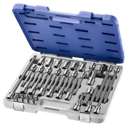 EXPERT E200513 - Assortiment de douilles avec embout hexagonal, Torx®, XZN 38 pièces