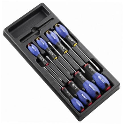 EXPERT E194940 - Module de 8 tournevis plats Phillips®