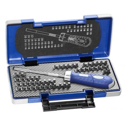 EXPERT E160804 - Boîte de vissage 1/4'' avec tournevis revolver - 59 pièces