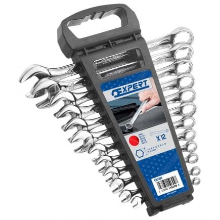 EXPERT E110309 - Assortiment de clés mixtes 12 pièces sur support en plastique