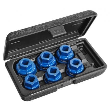 EXPERT E200239 - Boîte de 6 douilles « à godet » en aluminium