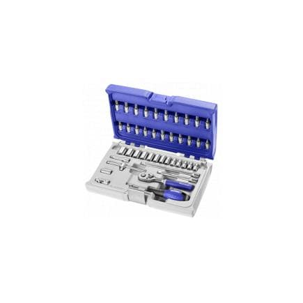 EXPERT E030702 - Assortiment de douilles et accessoires 1/4'' métriques 42 pièces