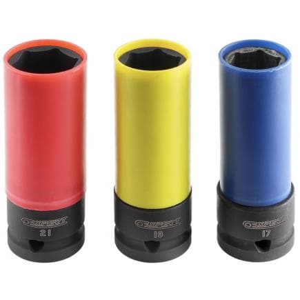 EXPERT E194676 - Jeu de 3 douilles pour jantes en alliage 17, 19, 21 mm 1/2''