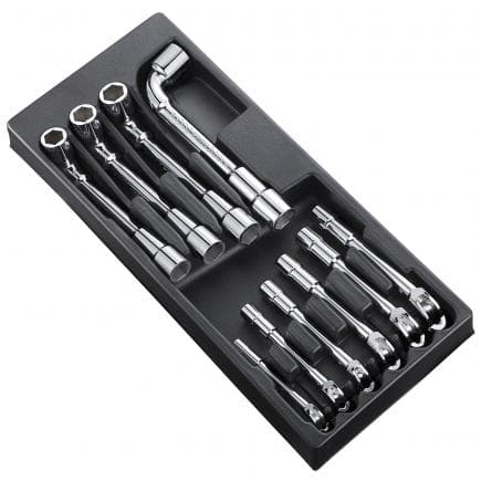 EXPERT E194939 - Module de 10 clés à pipe hexagonales x douze