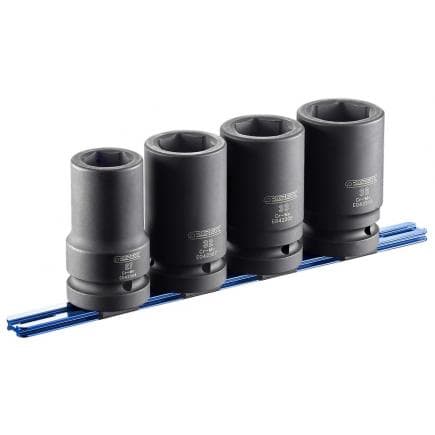 EXPERT E041648 - Set di bussole lunghe impact su supporto 1" 4 pezzi