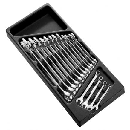 EXPERT E194937 - Assortiment de clés mixtes 16 pièces en module