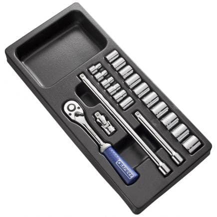 EXPERT E194678 - Module de douilles et accessoires 3/8'' métriques 20 pièces