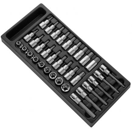 EXPERT E032922 - MODULE DE DOUILLES AVEC EMBOUT ET DOUILLES TORX® 1/2'' 33 PIÈCES