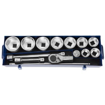 EXPERT E034701 - ASSORTIMENT CLIQUET DOUILLES 1'' 14 PIÈCES