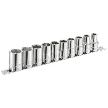 EXPERT E034837 - RACK DE 10 DOUILLES 1/2'' MÉTRIQUES