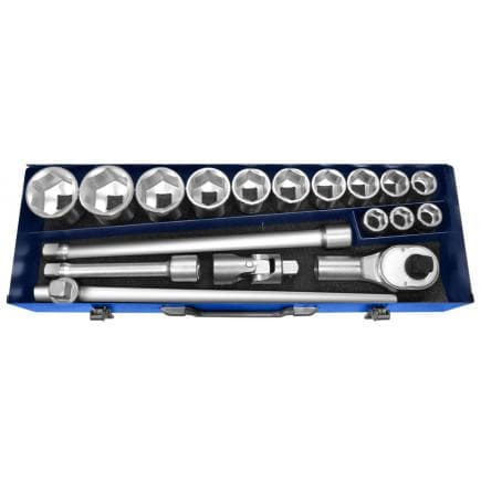 EXPERT E194683 - ASSORTIMENT DE DOUILLES 3/4'' 18 PIÈCES