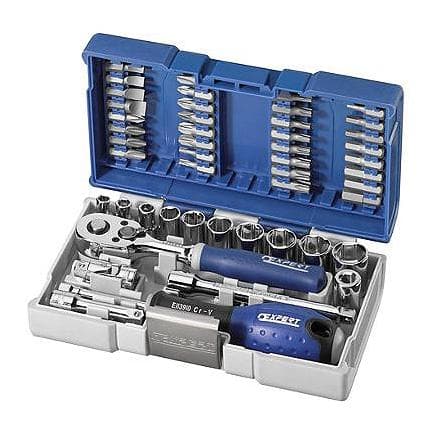 EXPERT E030729 - Assortiment douilles et accessoires 1/4''