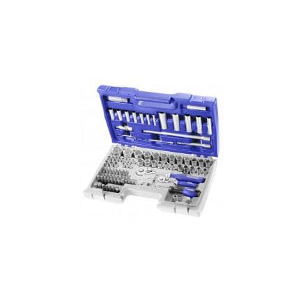 EXPERT E034805 - Assortiment douilles et accessoires métriques 1/4'' 1/2'' 98 pièces