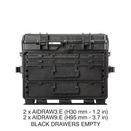 EXPLORER CASES 5140.B.2A2R - Valise avec tiroirs vides - 2 x AIDRAW3.E et 2 x AIDRAW9.E