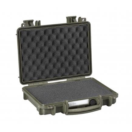 EXPLORER CASES 3005.G - Valise idéale pour pistolet, iPad ou notebook avec accessoires vert kaki vide avec mousse