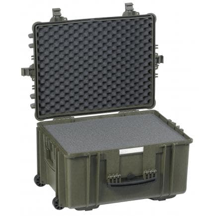EXPLORER CASES 5833.G - Valise/chariot résistant à l'eau - vert kaki avec mousse