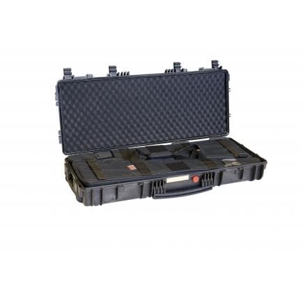 EXPLORER CASES RED9413.BHB - Valise porte-fusil avec accessoires noire avec mousse à cônes et 2 sacs extractibles, jusqu’à 94 cm