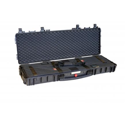 EXPLORER CASES RED11413.BHB - Valise porte-fusil avec accessoires noire avec mousse à cônes et 2 sacs extractibles, jusqu’à 114 cm