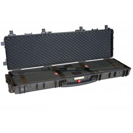EXPLORER CASES RED13513.BHB - Valise porte-fusil avec accessoires noire avec mousse à cônes et 2 sacs extractibles, jusqu’à 135 cm