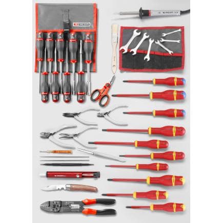 FACOM 2132.EL30 - Assortiment CM.EL30 avec boîte à outils 3 compartiments BT.9 (56 outils)