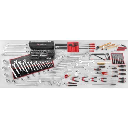 FACOM 2068.UV12 - Assortiment CU.V12 avec servante de chantier BT.28 (152 outils)