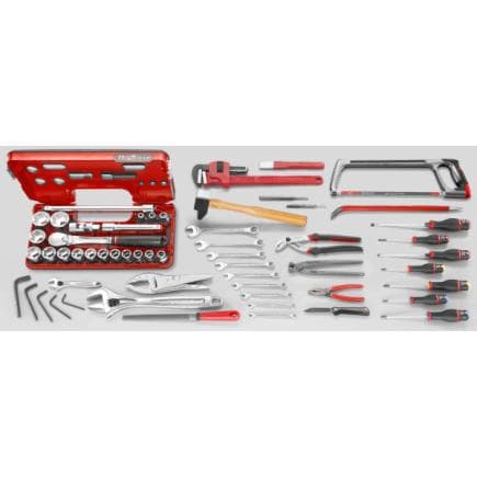 FACOM 2146.MAG4 - Assortiment CM.AG4 avec boîte à outils 5 compartiments BT.13A (58 outils)
