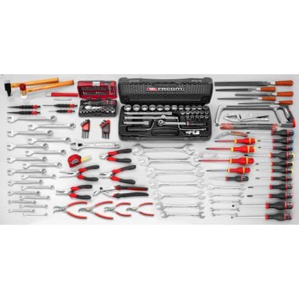 FACOM JET6.M130A - Assortiment CM.130A avec chariot 6 tiroirs JET.6GM3 (169 outils)