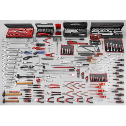 FACOM JET7.M150A - Assortiment CM.150A avec chariot 7 tiroirs JET.7NM3A et boîte à outils JET.C4NM3A (345 outils)