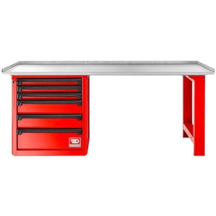 FACOM RWS2-2MG6D - Plan de travail d'établi galvanisé rouge de 2 m