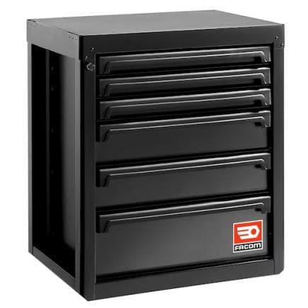 FACOM RWS2-MBS6TBS - Meuble bas noir avec 6 tiroirs
