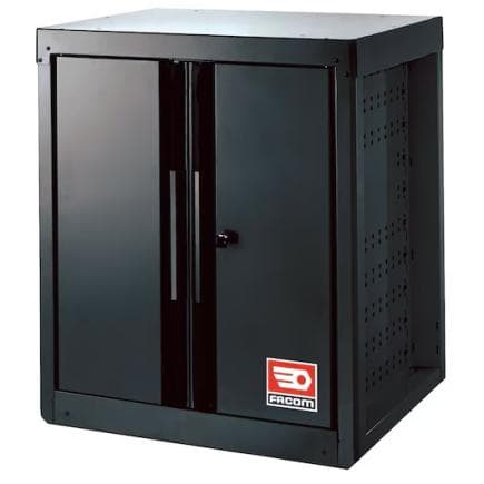 FACOM RWS2-MBSPPBS - Meuble bas noir solide avec 2 portes et 1 étagère