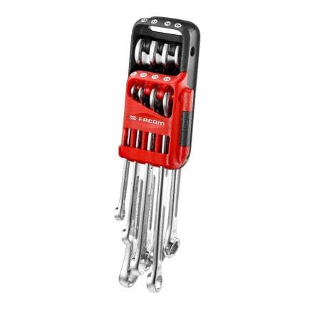 FACOM 441.JP8GRPPB - Jeu de clés mixtes hexagone métrique mi-longues avec clip (8 pcs.)