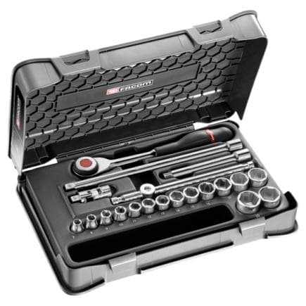 FACOM J.360-3P6 - Coffret de douilles 3/8'' 6 pans métriques - 20 pièces