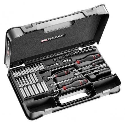 FACOM R.450BP - Coffret de douilles 1/4'' 6 pans métriques - 61 pièces