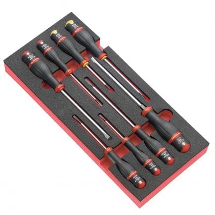 FACOM S.41E - Jeu de 8 douilles 1/2'' sur support métal (17-24 mm)
