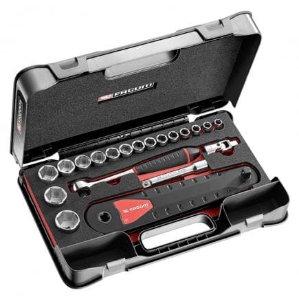 FACOM AXS.LJ1 - Coffret de rallonge 1/2" et douilles six pans et S.161B