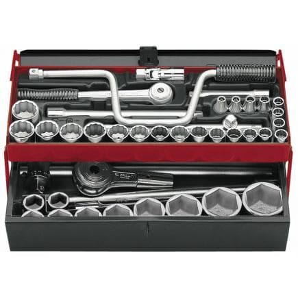 FACOM SK.452N - Assortiment de douilles 12 pans 1/2'' et 3/4'' 8 à 50 mm