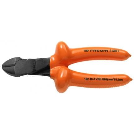 FACOM 192.14AVSE - Pinces coupantes diagonales isolées 1000 V, série VSE, pour fil dur