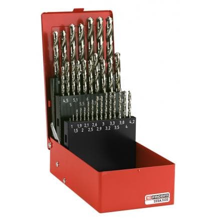 FACOM 222A.TJ32 - Assortiment de 32 forets pour rivetage et à filetage