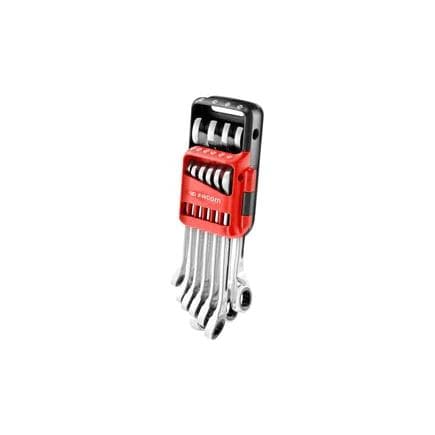 FACOM 467B.JP10PB - Jeu de clés mixtes à cliquet métriques et en pouces en coffret portable (10 pièces)