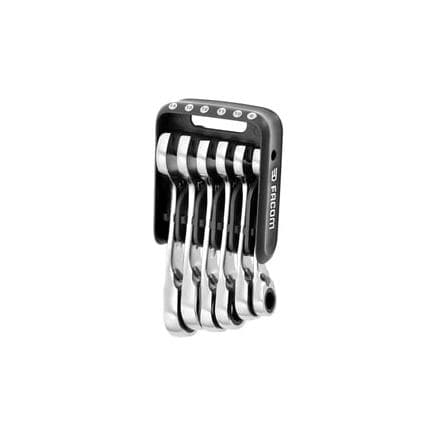FACOM 467BS.JP6PB - Jeu de clés mixtes à cliquet courtes en coffret portable (6 pièces)